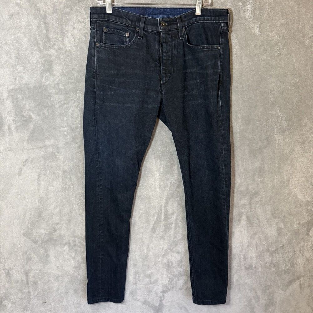rag & bone Fit 1 Jeans Mens 33 Dark Blue Extra Slim Organic Cotton Stretch